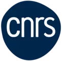 cnrs logo dark blue background